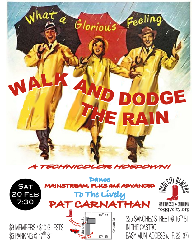 Walk and Dodge the Rain Hoedown 2010 Flyer
