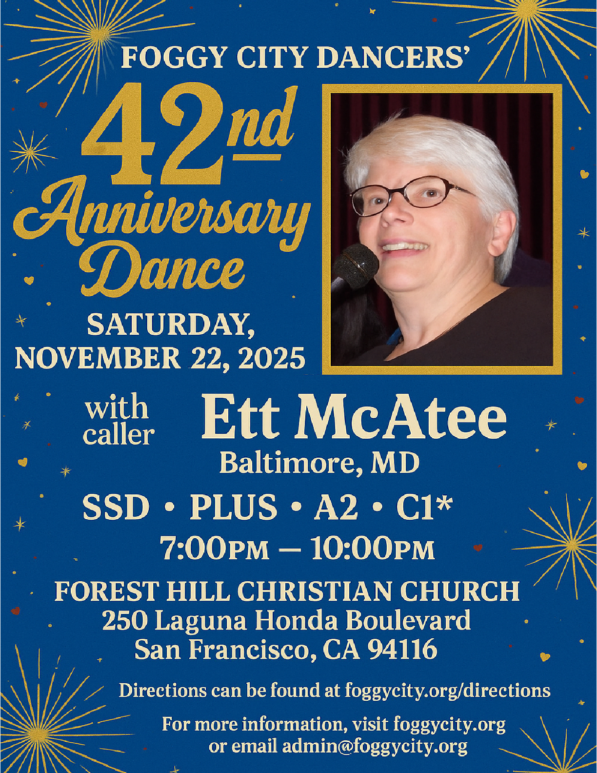Ett McAtee calling on Saturday 22 November 2025 – 42nd Anniversary Dance